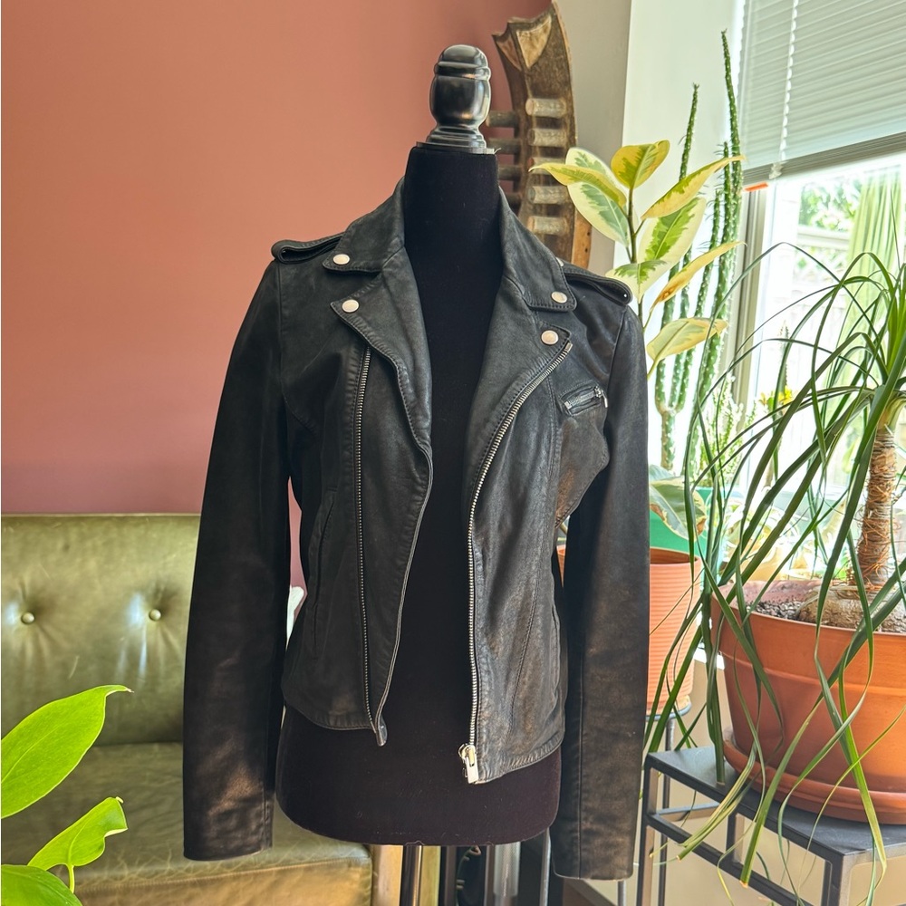The Kooples - Sport Leather Jacket - XS